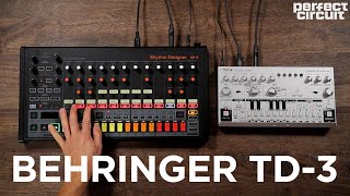 Behringer TD3 Acid Synth With RD8 Drum Machine and Source Audio Collider [upl. by Jangro]