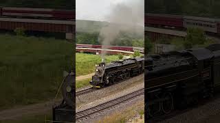 Reading amp Northern T1 2102 Steam Engine Stomps Through Jim Thorpe Junction on Iron Horse Rambles [upl. by Orapma]