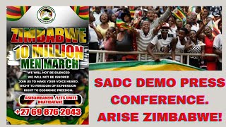 SADC DEMO PRESS CONFERENCE ARISE ZIMBABWE [upl. by Ratcliffe73]