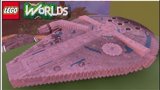 Lego Worlds  Solo A Star Wars Story  Millennium Falcon [upl. by Maidel]