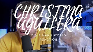 CHRISTINA AGUILERA  ITS A MANS WORLD  REACTION [upl. by Alletse384]