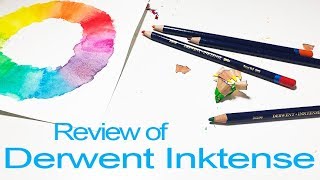 Review amp Demonstration of Derwent Inktense Watercolor Pencil [upl. by Oralla147]