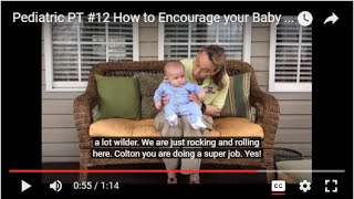 How to Encourage your Baby to Balance in Sitting Pediatric Physical Therapy for babies 12 [upl. by Gareri]