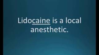 How to pronounce lidocaine Lidoderm Patch Xylocaine Memorizing Pharmacology Flashcard [upl. by Maiga]