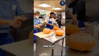 Ninja technique of cutting pumpkin 🤯  New Viral Gadjet  hand crafts shortvideo shorts [upl. by Neenaj]