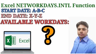 Excel NETWORKDAYSINTL HOW TO FIND WORKDAYS BETWEEN TWO DATES EXCLUDE WEEKENDSHOLIDAYS IN URDU [upl. by Sisak]