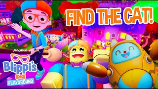 Blippi Finds his Missing Cat in Roblox Halloween Gaming Videos for Kids [upl. by Clarkson611]