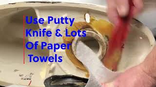 Easy Toilet Repair StepbyStep Guide to Replace a Leaky Wax Toilet Seal on Toilet Flange [upl. by Essirahs149]