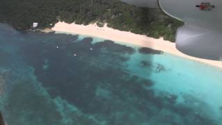 Flying over Vatulele Island Resort Fiji [upl. by Jansson]