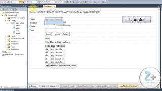 INSERT UPDATE DELETE and VIEW data from DATABASE use of SQLConnetion SQLCommand ExecutenonQuery [upl. by Hallerson]