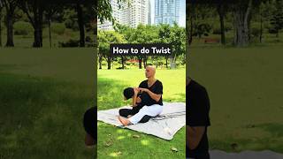 Twist Sitting line 1st Massage lesson [upl. by Nyrol]