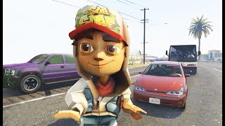 GTA 5 MOD ✔ JAKE SUBWAY SURFERS DRIVING HD [upl. by Airahcaz382]