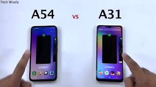 SAMSUNG A54 vs A31  Speed Test [upl. by Edyaw]