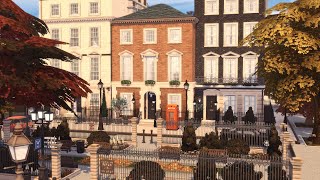 AUTUMNAL LONDON TOWNHOUSE  Sims 4 Speed Build Stop Motion [upl. by Ynitsed]