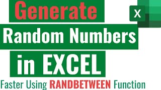 how to generate random numbers in excel [upl. by Oneg]