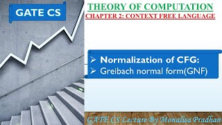 Ch214Normalization of CFG part2  Greibach normal formGNF with Example CFL [upl. by Hsejar]