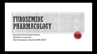 Furosemide Lasix Pharmacology [upl. by Gemina]