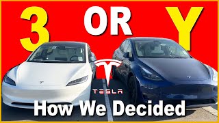 Tesla Model 3 Highland  OR Tesla Model Y How we decided [upl. by Shulem]