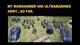 My Warhammer 40000 Ultramarines Army amp Game Table Setup [upl. by Julis553]