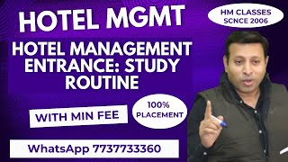 Hotel Management Entrance Study Routine [upl. by Saree809]