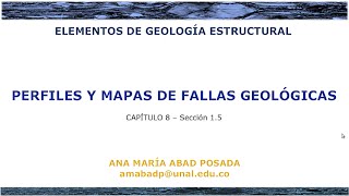 815  Perfiles y mapas de fallas geologicas [upl. by Gennaro]