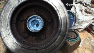 Replace Wheel Bearing How To GardenFork [upl. by Idisahc]