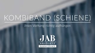 Vorhang mit Kombiband an einer Schiene richtig aufhängen I JAB ANSTOETZ Onlineshop [upl. by Penelope]