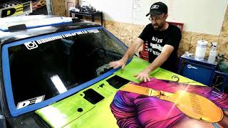 How to Vinyl Wrap Your Cowl Vent Panel [upl. by Asikal]