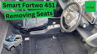 2008 Smart Fortwo 451  Removing Seats amp Interior Deep Clean [upl. by Bez]