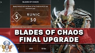 God of War  Upgrade Blades of Chaos to Max  Chaos Flame  Raging Inferno of Muspelheim Location [upl. by Osithe453]