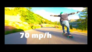 Downhill longboarding run on crazy speed [upl. by Aevin]