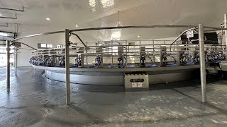 First look at the rotary milking parlor at JonDe Farm [upl. by Aivlis508]