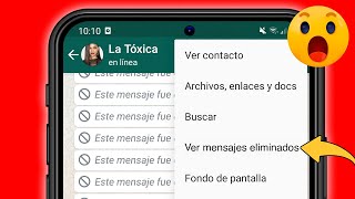 Cómo LEER LOS MENSAJES ELIMINADOS DE WHATSAPP ▷ CON Y SIN APLICACIONES [upl. by Revlys]