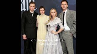 LilyRose Depp amp Bill Skarsgård Attend Nosferatu Premiere in London 🎬🌙 [upl. by Ardnos]