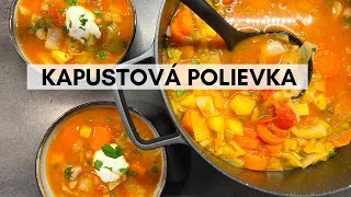 HUSTÁ Kapustová Polievka z Hlávkovej Kapusty so zeleninou RECEPT  Recepty CVR [upl. by Novyat]