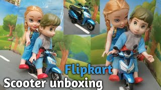 minitaure scooter toys mini scooter review Flipkart miniature scooter unboxing [upl. by Emmalee]