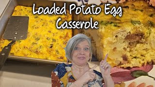 A Delicious Loaded Potato Egg Casserole [upl. by Nessi]