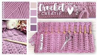 💝 RANGEMENT UTILE CROCHETS CRAYONS PINCEAUX ETC POUR  DE 4€ 💝 TUTO FACILE RAPIDE MamieCrochet [upl. by Ardnaek]