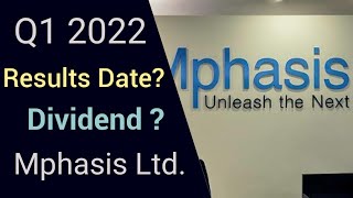 Mphasis LtdQ1 Results Date 2022 and Dividend Mphasis Ltd share Latest videostockmarket [upl. by Ajna]