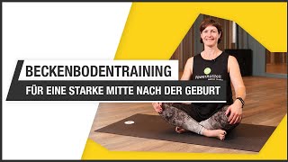 Beckenbodentraining  Übungen zur Stärkung deines Beckenbodens  MamiFitness healthyHUK [upl. by Candida]