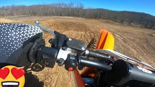 My first laps on my BRAND NEW 2019 KTM 450 SXF [upl. by Rossing]