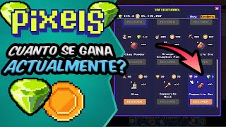 ¿Cuanto es lo que se Gana en Pixels Actualmente  ¿Puedes vivir de esto [upl. by Arakahs652]