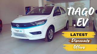 TIAGOEV YEAR END DISCOUNT OFFERS  TATA TIAGO EV REVIEW tiagoev [upl. by Filomena607]