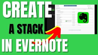 How to Create a Stack in Evernote [upl. by Anneirb]