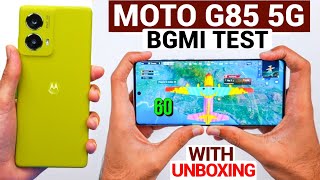 MOTO G85 5G BGMI TEST  WITH UNBOXING 🔥 [upl. by Goodson]