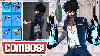 NEW BEST DABI SKIN COMBOS MY HERO ACADEMIA X FORTNITE  Fortnite [upl. by Kolb]