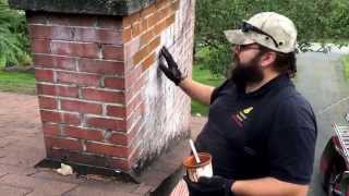 Efflorescence Removal Repair and Prevention Brick Chimney [upl. by Melda229]