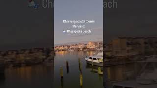 Charming coastal town in Maryland Chesapeake Beach marylandrealestate waterfrontliving [upl. by Accebber]