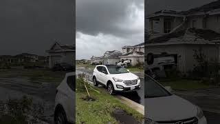 Tornado tears path of destruction through Florida neighborhood amid Hurricane Milton shorts [upl. by Punke]