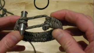 TRESSAGE DE PARACORDE  TUTORIEL BRACELET A DEPLOIEMENT RAPIDE AVEC FERMOIR PERSONNALISE [upl. by Nohsyt541]